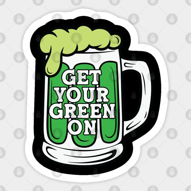 Lucky Vibes: Celebrate St. Patrick’s Day in Style Sticker by Steve